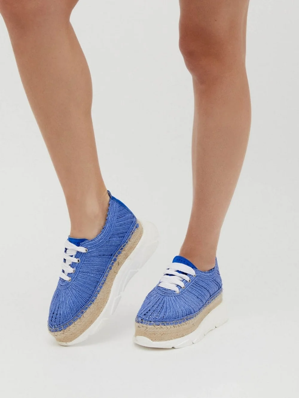 Star Love Lime Green Platform Espadrille Sneakers Size 38